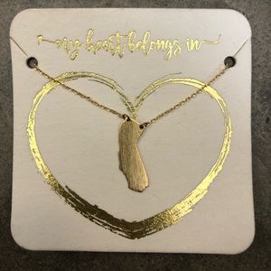 California state gold necklace